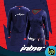 PADU [MUSLIMAH] FAZZ JDT01 - JERSEY BOLA J0H0R D4RUL T4Z1M HOME FAN MADE 2021