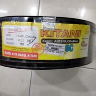 Harga 1 rol Kabel Antena Kitani 1 Rol/ Kabel CCTV Tanpa Boster 5 C 75 ohm