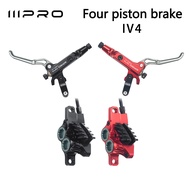 IIIPRO Bicycle Hydraulic Disc Brake 4 Piston MTB Brake Caliper   Mountain Bike Brake Oil Pressure 80