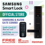 SHP-DH537 (MAIN DOOR LOCK) + KiiZON (DG230) (METAL GATE LOCK) COMBO SAMSUNG DIGITAL DOOR LOCK (FREE INSTALLATION + 2 YEARS WARRANTY)