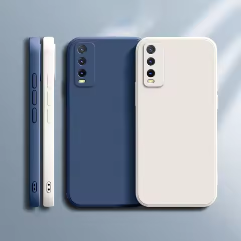 Original Case for VIVO Y20 Y20A Y20G Y20i Y20S Y20T SG 2021 Camera Protection Square Liquid Silicone