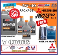 AMSoil Heavy-Duty TURBO TRUCK 5w-40 7 Quarts Diesel Engine For Mitsubishi Montero Strada Gen 3 engin