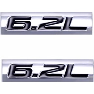 3D Metal Car Sticker 2X 6.2L ABS Logo Emblem Badge Decals 2019 V7 Alsvin(RED)
