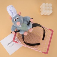 Bando Kain Tipis Karakter Boneka Ratatouille Headband Cosplay Motif Kartun Bandana Lucu Karakter Hew