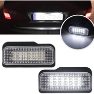 2pcs LED License Plate Lights Number Lamp for Benz W211 4D, W211 5D, W203 5D, W219 4D, R1712D Powere