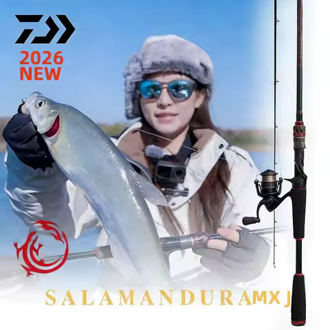 2026 DAIWA SALAMANDURA MX J 2 Sections Spinning/Casting Fishing Rod Carbon Fiber Fishing Rods