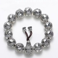 999 Silver Bracelet Solid Lucky Money Lion Pixiu Gossip Beads Boys Girls Couple Jewelry Reay stock ✨