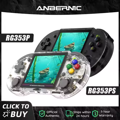 Anbernic RG353P RG353PS 64 Bit Retro Handheld Game Console RK3566 3.5 Inch IPS Screen Support 5G WiF