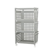 ชั้นวางของแบบมีล้อ 3 ชั้น ดีเคดับบลิว HH-1070/3W