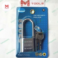 IZUMO 40mm Long Nickel Padlock - IZUMO Nickel Padlock