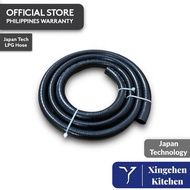 (SOLD PER METER) Heavy Duty LPG Burner Hose for Commercial or Household Stove Japan Tech Double Ply