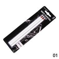 NOBELJIAOO 3pcs/set White Charcoal Pencil Sketch Hightlight Pens White Pencils Art Drawing Tools O4U