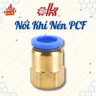 Pneumatic connection with 1 pipe end and 1 internal thread end - PCF Pneumatic Quick Connector - Pip