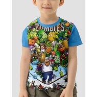 2025 Casual 3D Print HOT Game Plants Vs. Zombies Clothing Outdoor ClothesFor Children Boy Child T-Sh