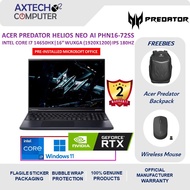 Acer Predator Helios Neo 16 AI PHN16-I31-72SS 16" WUXGA Gaming Laptop ( i7-14650HX, 16GB, 1TB, RTX50
