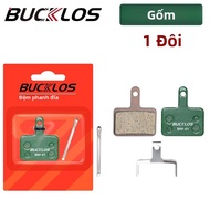 BUCKLOS Má Phanh Gốm Cho Đường & Xe Đạp Phanh Đĩa Thủy Lực Chịu Mài Mòn MT200 M525 M395 Tương Thích