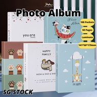 {SG} 4R Photo Album 100 Sheets Album Photo Book Scrapbook Album Insert Type 6 Inch Picture Album Bir