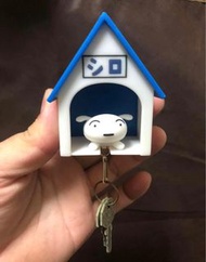 小白回家鑰匙圈 鑰匙 掛架蠟筆小新 小白 鎖匙扣