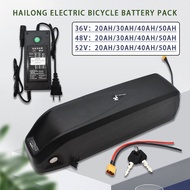 แบตเตอรี่ต้นกำเนิด 48V 48V 30AH 52V แบตเตอรี่ ebike 36V Hailong Max 40A BMS 350W 500W 750W 1000W 1500W 21700 เซลลูล่า BBS02 BBS03 BBSHD