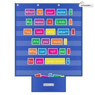 RETROMADEX Classroom Pocket Chart, Educational Durable Standards Pocket Chart, Large Class Schedule 
