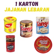 [1 Carton] Canned Chinese New Year Christmas Eid Snacks in Various Sizes