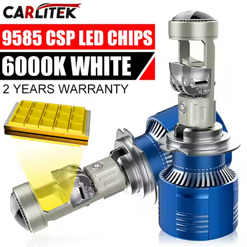 9005 6600W H7 H4 LED Headlight Mini Lens Projector H9 H8 H11 9006 Auto Low Beam Canbus Bulb For Car/