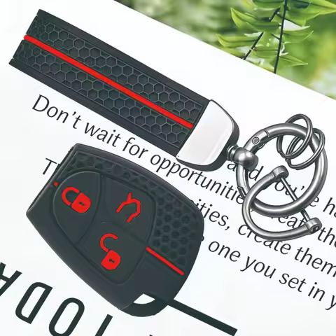 Silicone Car Key Case Keychain For Mercedes-Benz W211 W202 W210 W208 W203 W245 B Class V180 CL55 CL6
