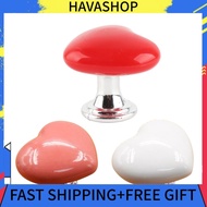 Havashop Universal Toilet Press Button Colored Heart Shaped Tank Push Switch Bathing Bedroom Door Cabinet Handle Decoration