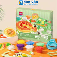 Đồ Chơi -  Đất Nặn Deli - Máy Làm Mì Hamburger Kèm Dụng Cụ Và Khuân - Màu Tự Nhiên An Toàn Không Dín