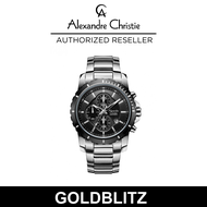 Alexandre Christie AC-6141MCBTBBA Black Dial Silver Stainless Steel Men's Watch