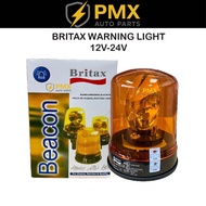 【BRITAX】Warning Light / Beacon Light 12V–24V | Amber Rotating / Flashing Lamp | High Quality
