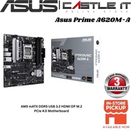 Asus Prime A620M-A AM5 mATX DDR5 USB 3.2 HDMI DP M.2 PCIe 4.0 Motherboard