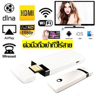 Nanotech ตัวแปลงสัญญาณภาพ มือถือ/แท็บแล็ต ขึ้นจอ ทีวี ผ่าน WIFI MiraScreen HDMI Dongle For TV