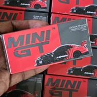 MINIGT NISSAN SILVIA LB-SILHOUETTE WORKS S15 ADVAN LBWK BLACK RED BOX 649 MINI GT