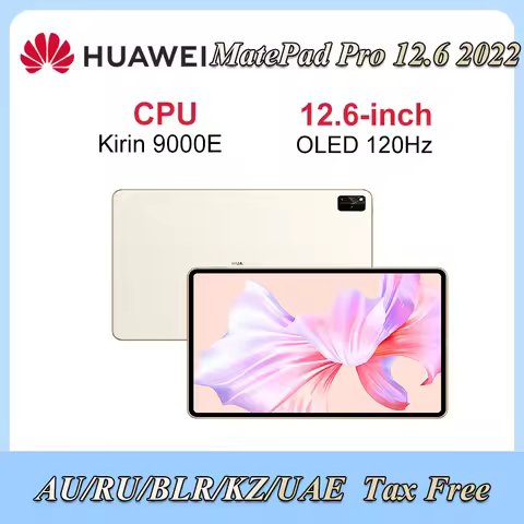 2022HUAWEI MatePad Pro 12.6 Inch WiFi Tablet CPU Kirin 9000E 8GB 128GB/256GB HarmonyOS 3 OLED 120Hz 