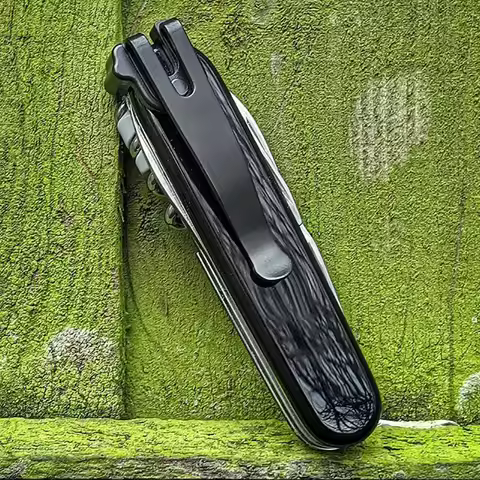 With Screw Stainless Steel Material Knife Pocket Clip Waist Back Clamp For 91MM Victorinox Swiss Arm