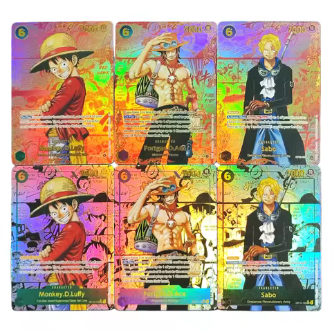 DIY ONE PIECE CARD OP13 RED MANGA Ace Sabo LUFFY COMIC SUPER PARALLEL English 2025 OTCG Collection A