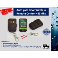 Autogate Door Wireless Remote Control 433Mhz DIP Switch Auto Gate Controller (Battery included)