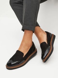 女裝鞋 樂福鞋 loafers 40 皮 黑色 loafer