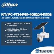 DAHUA KIT/IPC-PT2449B1-4GB20/M0508 4MP 4G PAN & TILT NETWORK CAMERA + SOLAR PANEL MONITORING SYSTEM