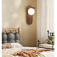 Nordic LED Wall Lamp with G9 Light Bulb for Bedroom Bedside Indoor Frosted Glass Ball LED Wall Light