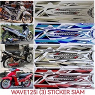 WAVE 125i BODY COVER STICKER STRIPE COVER SET WAVE 125S (3) W125I THAILAND STYLE WAVE125I WAVE125 I 