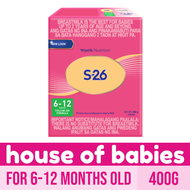 S-26 TWO 400g 6-12 Months Old Milk Supplement