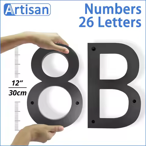 Big Exterior House Number 30 Cm 26 Letters #0-9 Home Outdoor Numbers Address Plate Custom Hotel Name