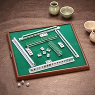 Portable Mahjong Set Chinese Antique Mini Mahjong Games Home Games Mini Mahjong Chinese Funny Family