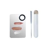 Korean Makeup Spatula Set, Professional Stainless Steel Makeup Spatula With Foundation Palette,Picas