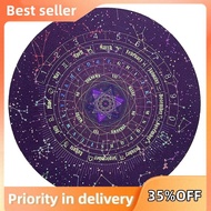 1 PCS Astrology Pendulum Mat  Round Shape Starry  Letter Rubber (Size:8.66 Inches)