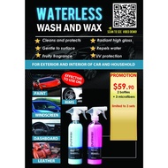 Purewax Waterless Wash & Final touch For Car  Buy 2 Free 3 Microfibers (35cm x 35cm) -