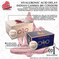 Hyaluronic Acid Delay Indian Gamma 001 Condom Official OLO Condom Kondom Tahan Lama Sex Condoms Dela