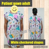 patient gown adult free size